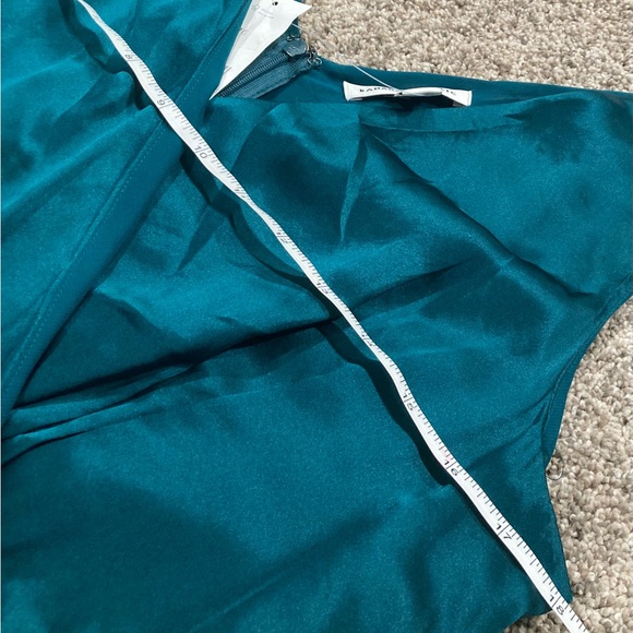NWT Banana Republic women’s size 10 silk teal dress - Picture 8 of 8